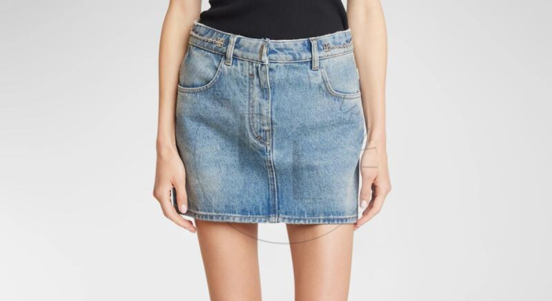 Givenchy Women's Denim Mini Skirt